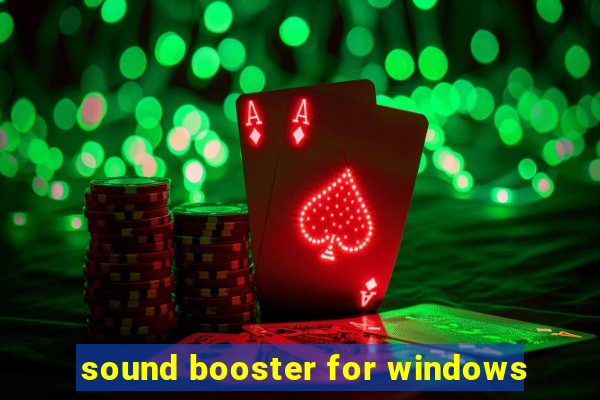 sound booster for windows